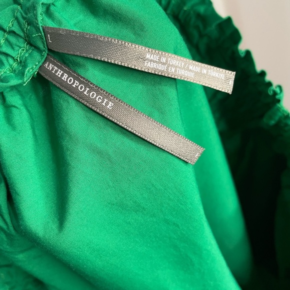 Anthropologie The Somerset Maxi Skirt Tiered Emerald Green Size Large - Picture 7 of 9